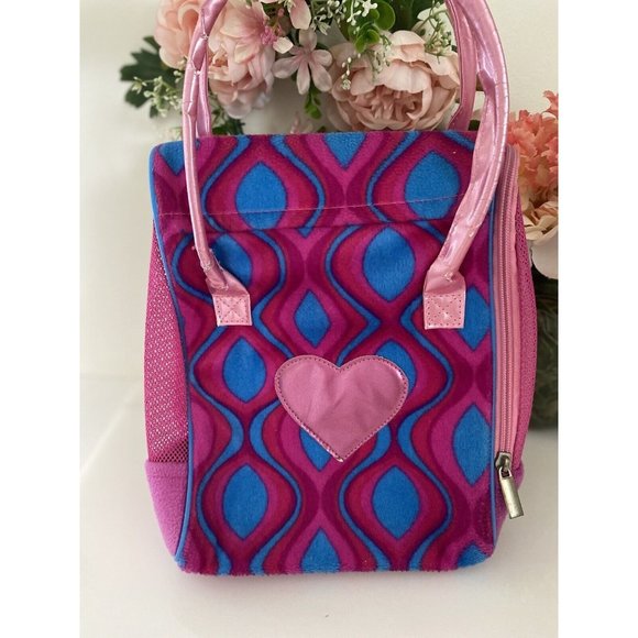 Battat Dolls Pucci Pups Pink and Blue Dog Carrier Plush Bag Only Mesh Zipper GUC - Picture 1 of 16